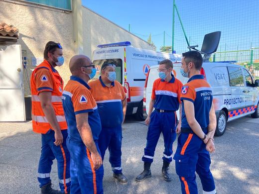 Renfort de la Protection Civile 13 dans le Var